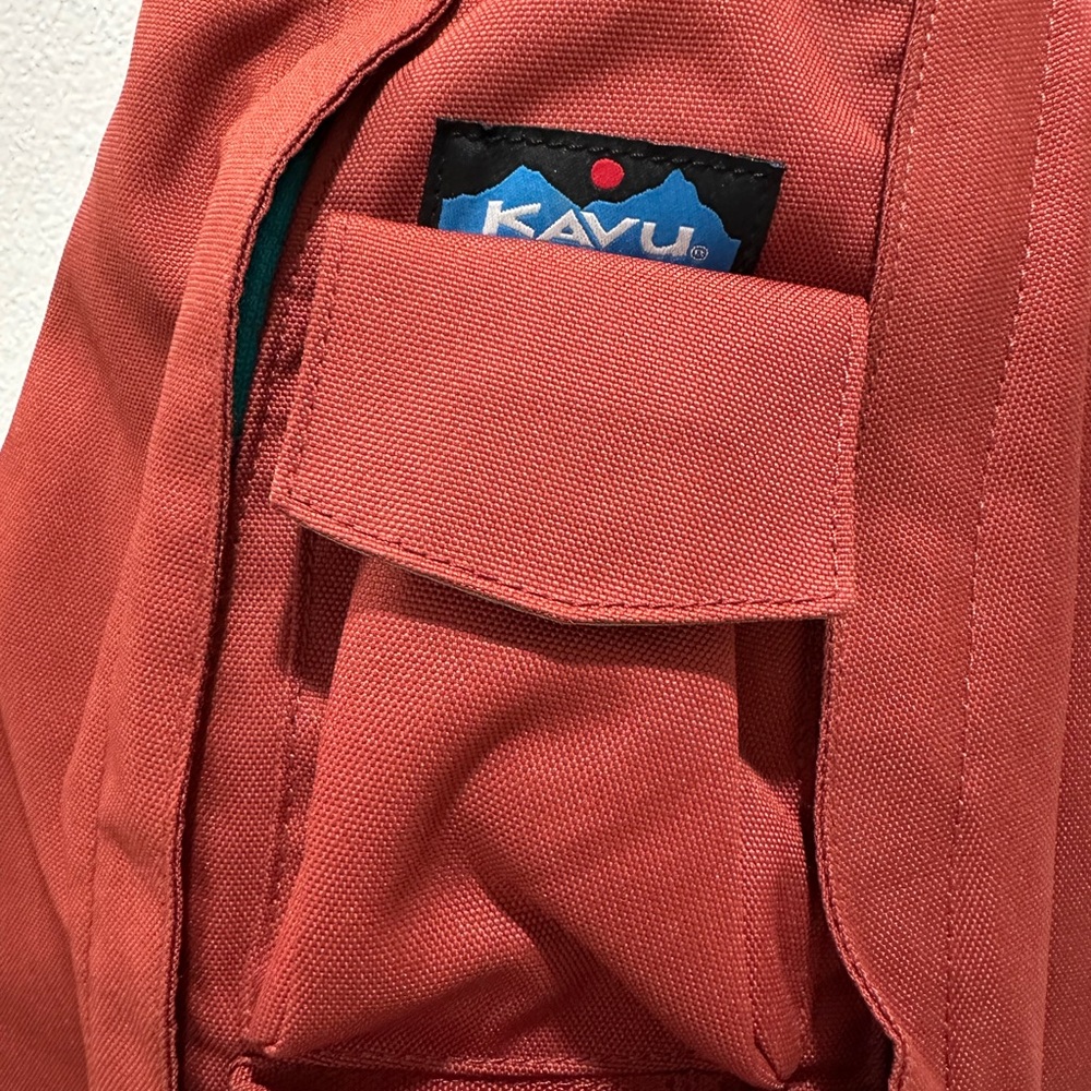 KAVU Rust Red Clay Rope Sling Bag purse hiking camping outdoors water resistant - Picture 3 of 5